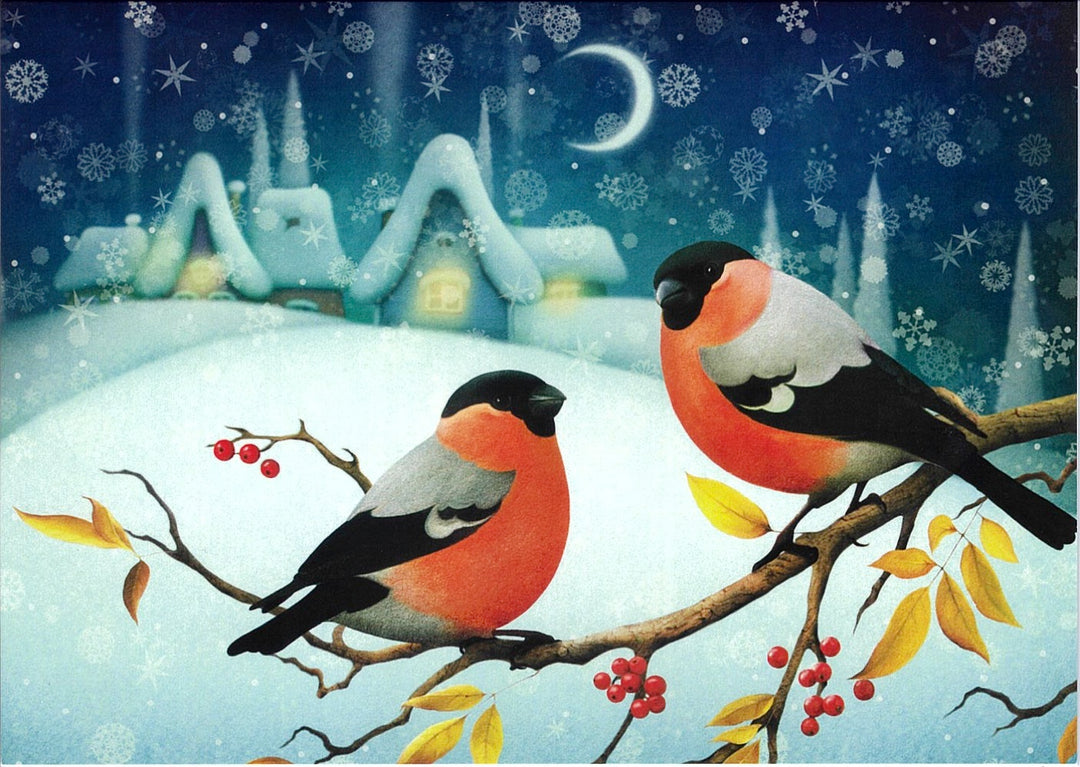 Christmas Cards Bullfinch Pkg of 6