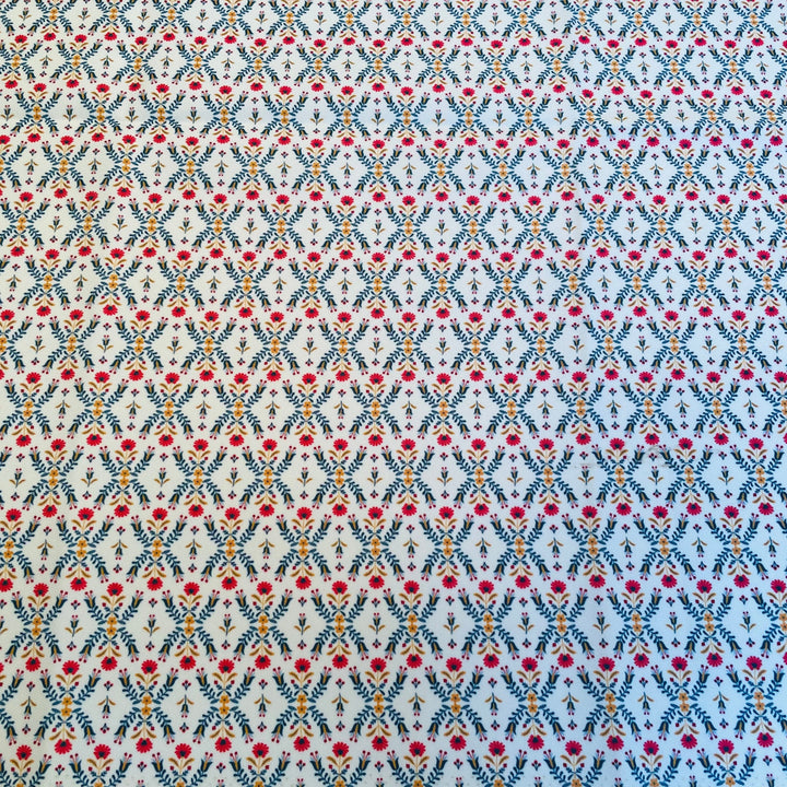 Folk Art Flowers Fabric