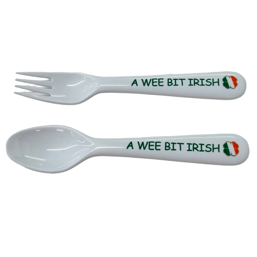 Children's Fork and Spoon Set - A wee bit Irish
