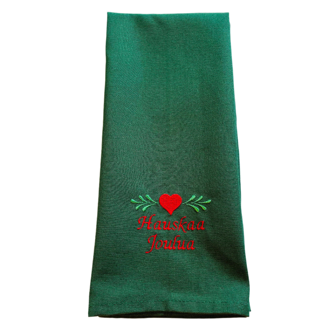 Dish Towel - Hauskaa Joulua heart