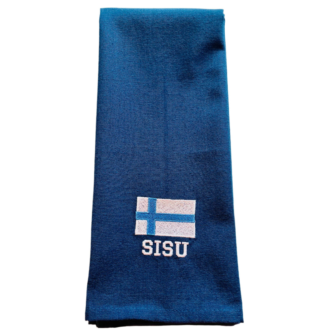 Dish Towel - Sisu with Finland Flag