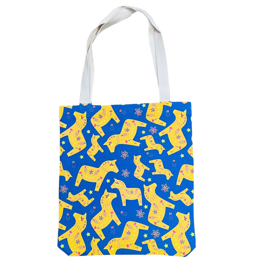 Linen look Tote bag Dala Horse