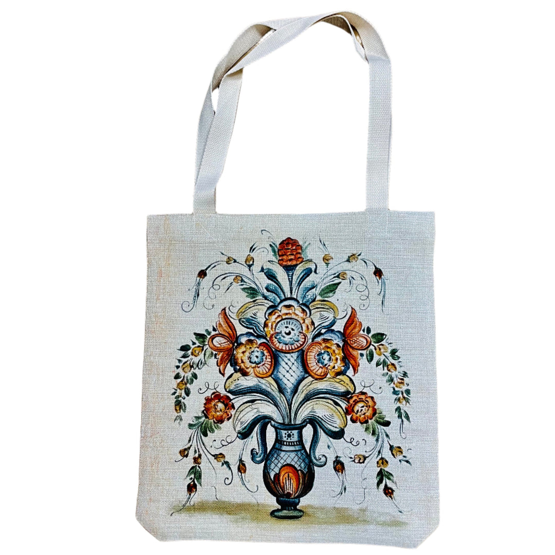 Linen look Tote bag Piper Fleck Bloomquist Kurbits vase
