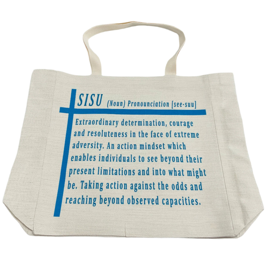 Linen Look Large Tote bag with Gusset Sisu Definition