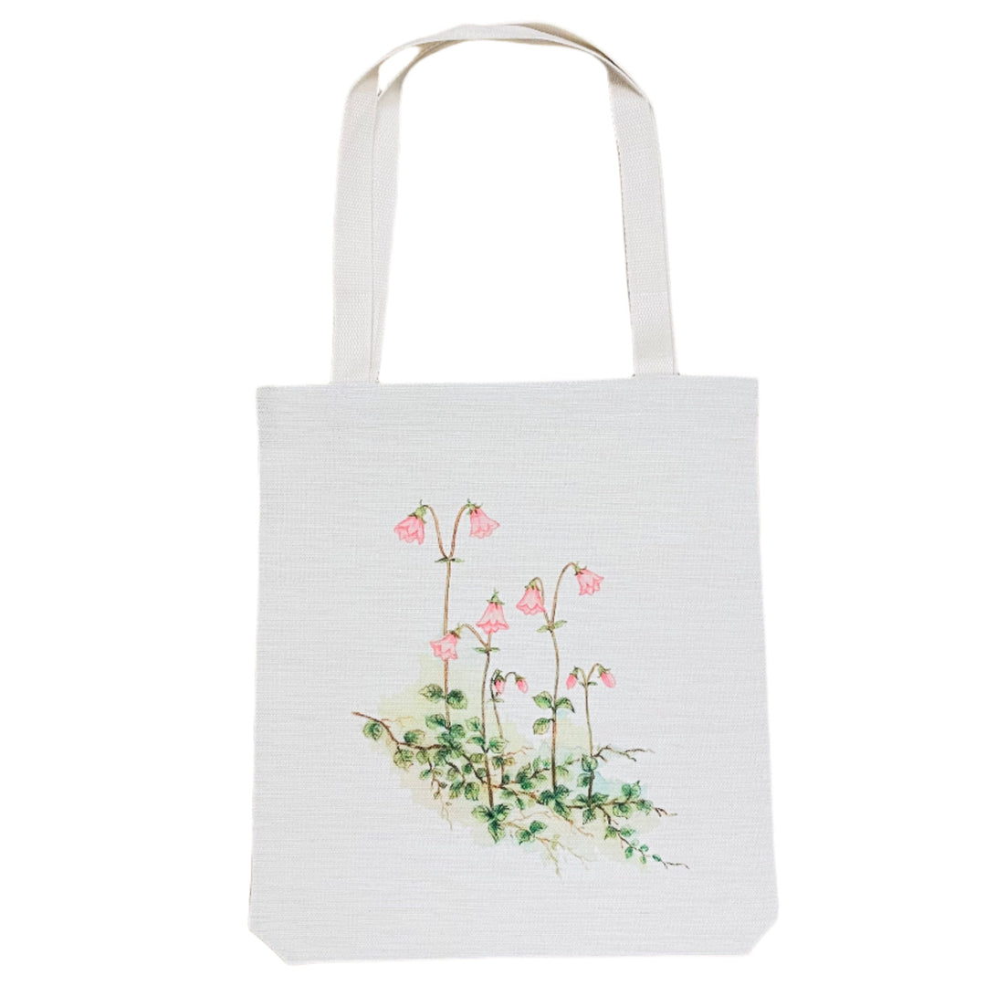 Linen look Tote bag - Linnea Flowers