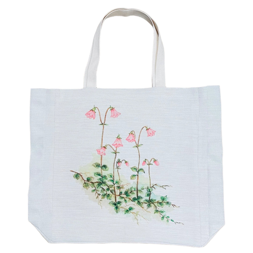 Linen Look Large Tote bag with Gusset - Linnea