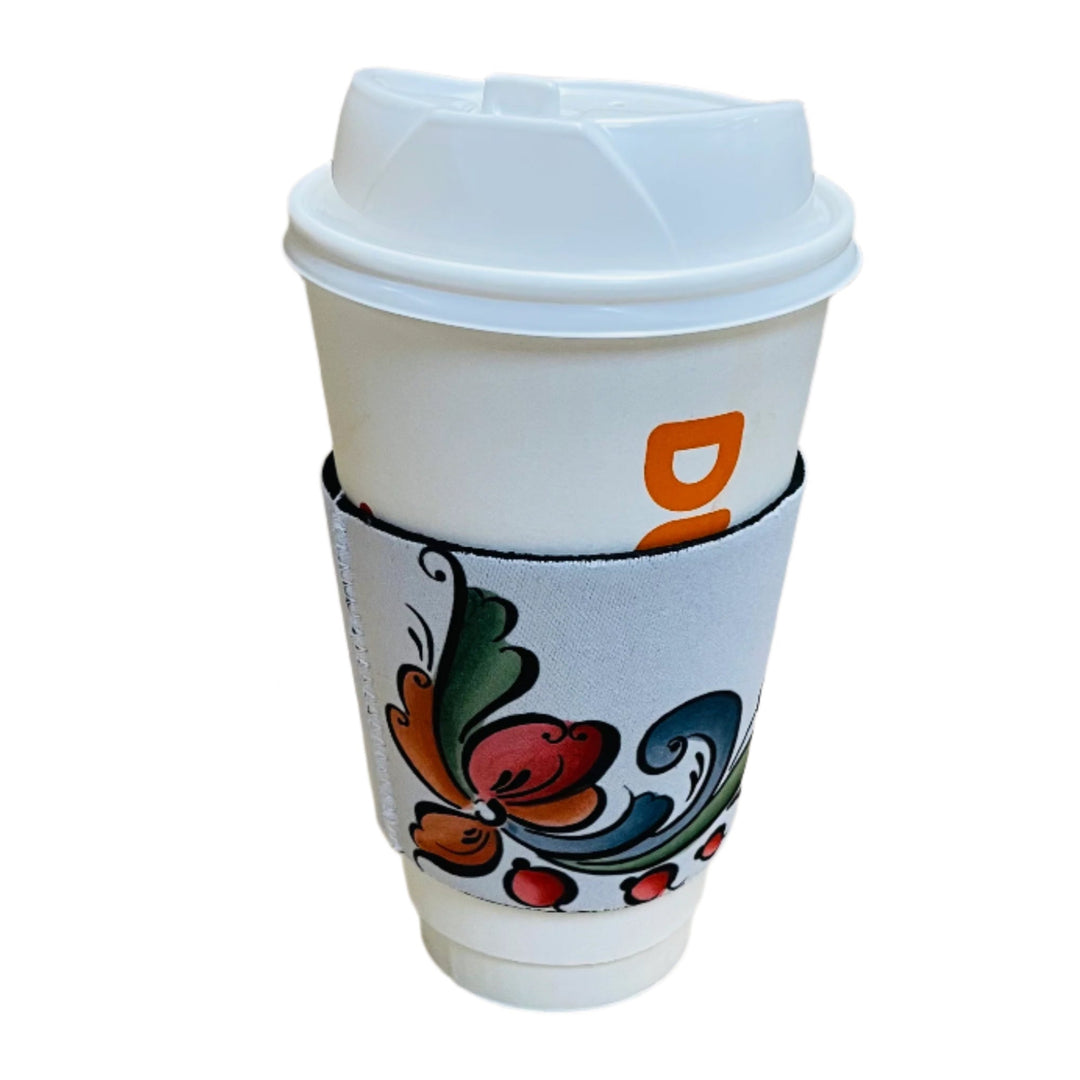 Cup Sleeve - Rosemaling