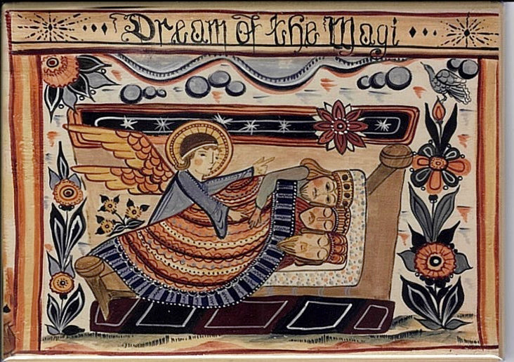 Rectangle Magnet, Pieper Bloomquist Dream of the Magi