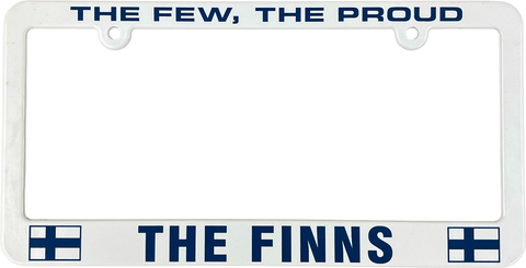 The Few, The Proud, The Finns  Finnish license plate frame