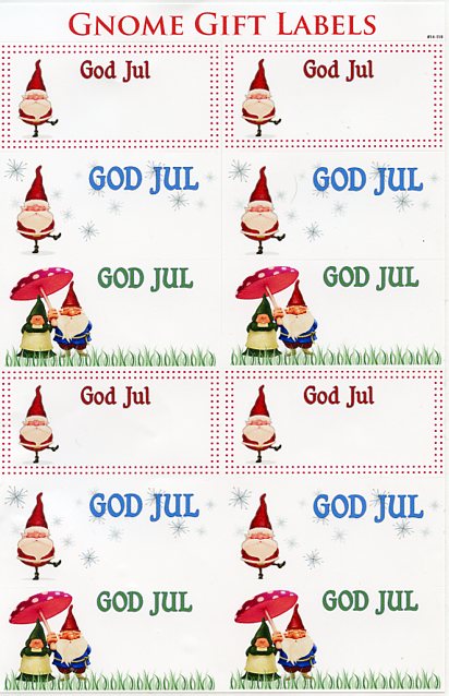 God Jul Gift Labels