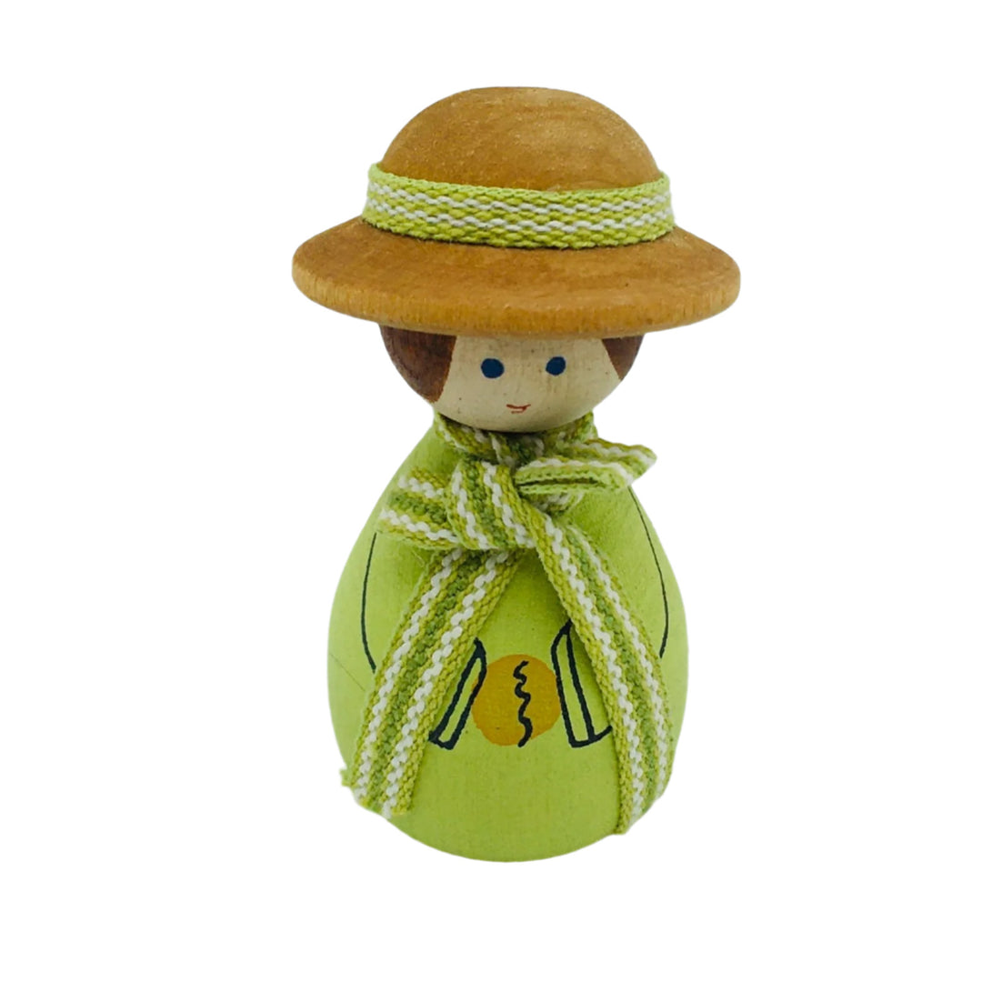Spring Time Little Girl with Hat