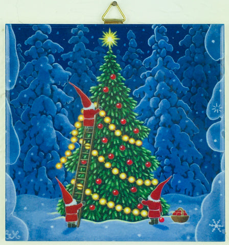 6" Ceramic Tile, Eva Melhuish Christmas tree