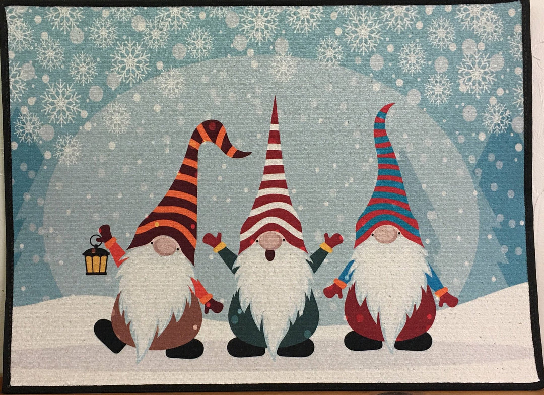 Three gnomes Door Mat Rug