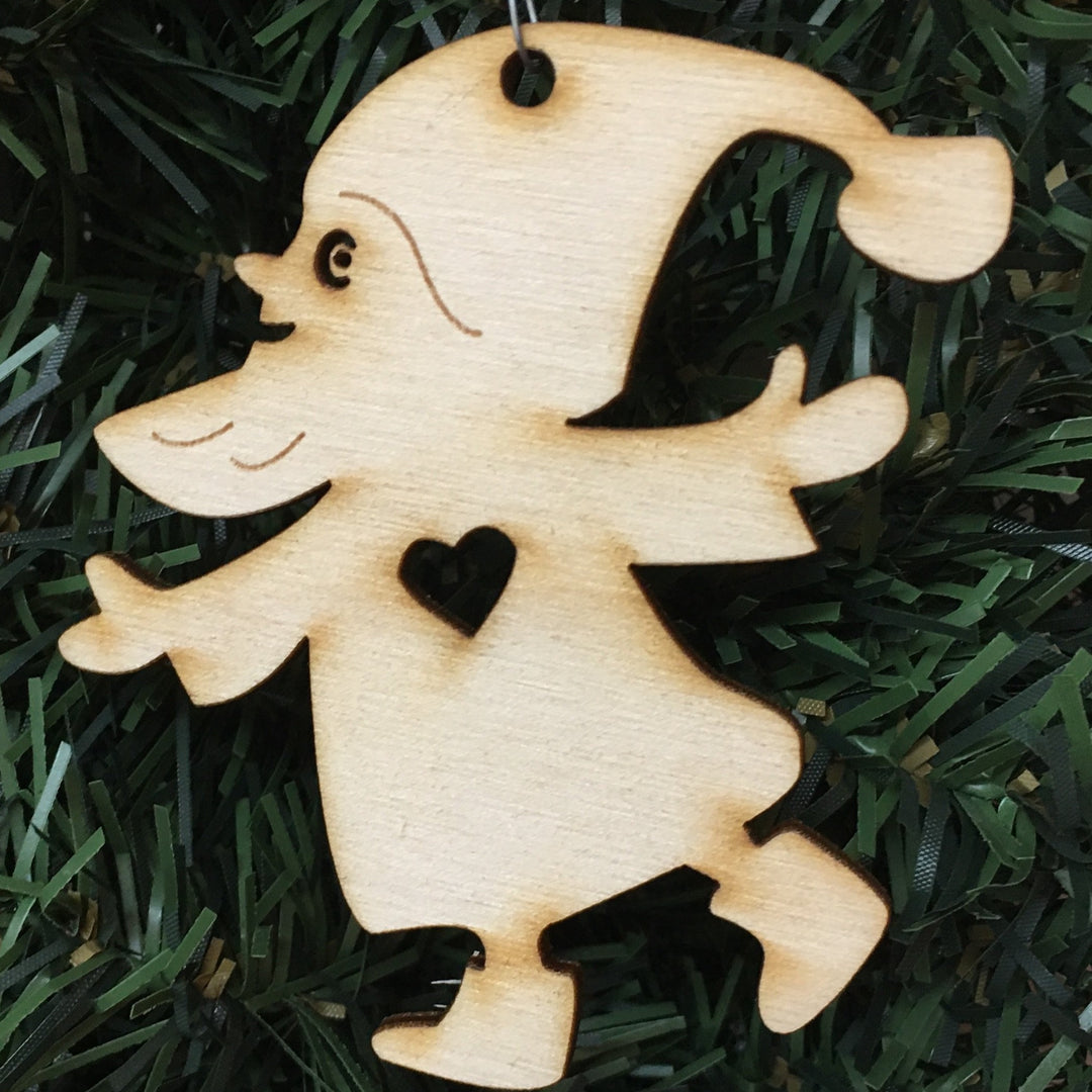 Baltic birch ornament - Gnome
