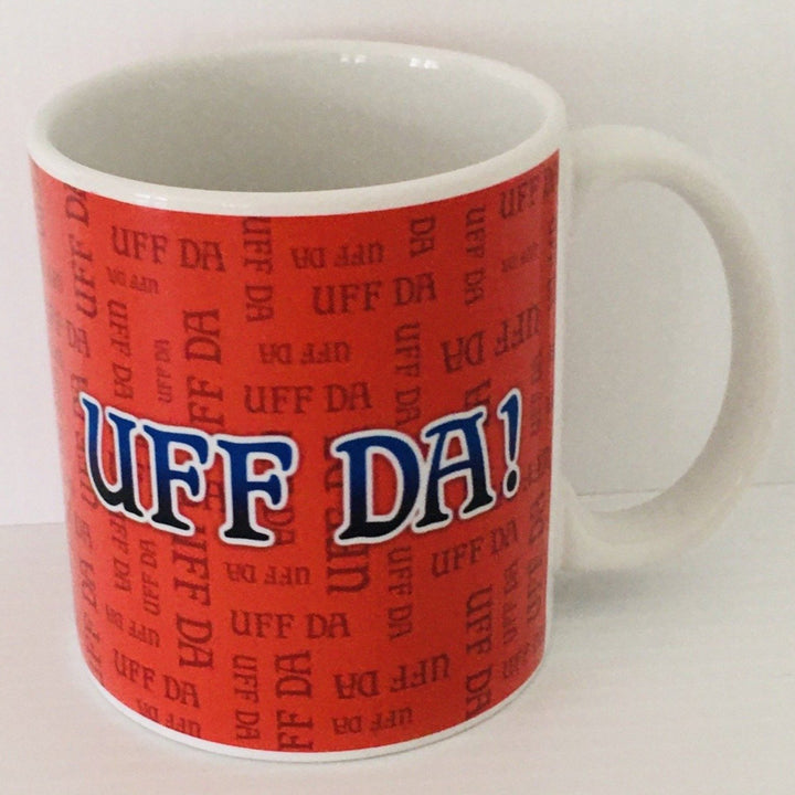 Uff Da! Norwegian colors coffee mug