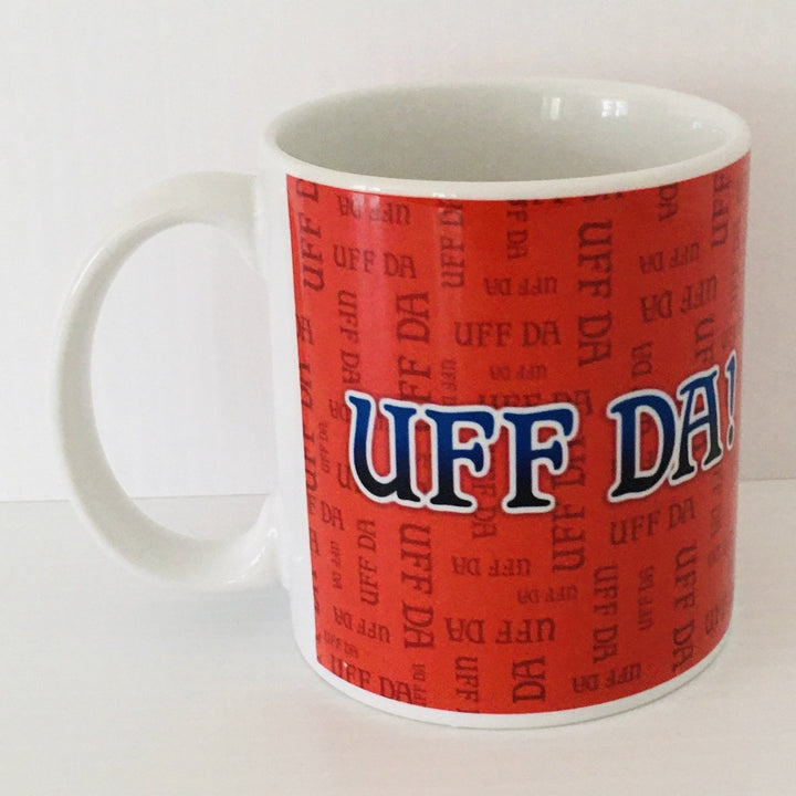 Uff Da! Norwegian colors coffee mug