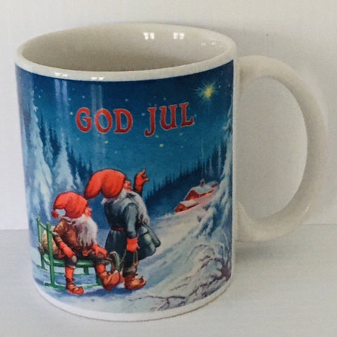Blue Sky God Jul coffee mug
