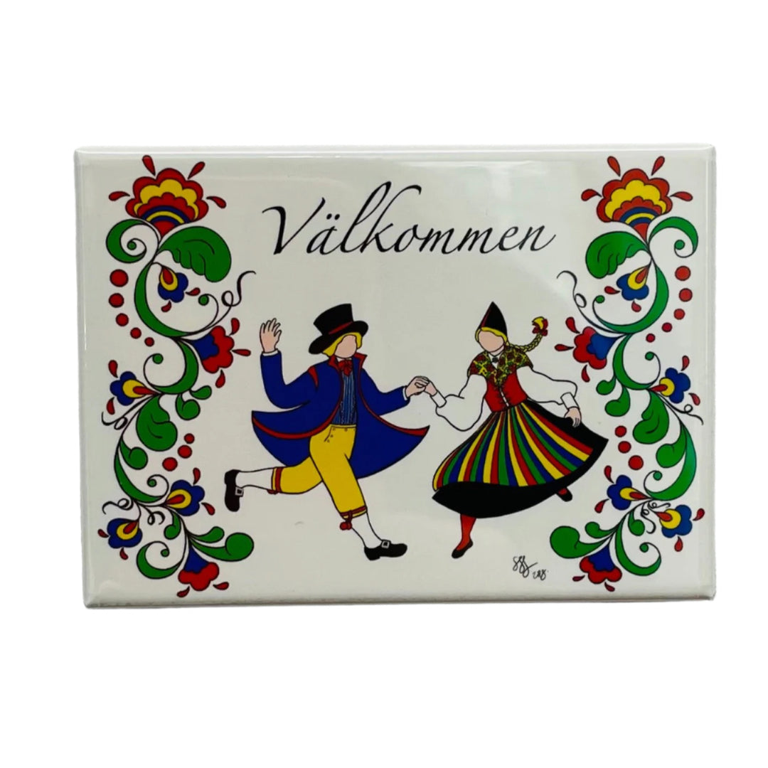 Rectangle Magnet, Susan Swanson Swartz Swedish Dancers