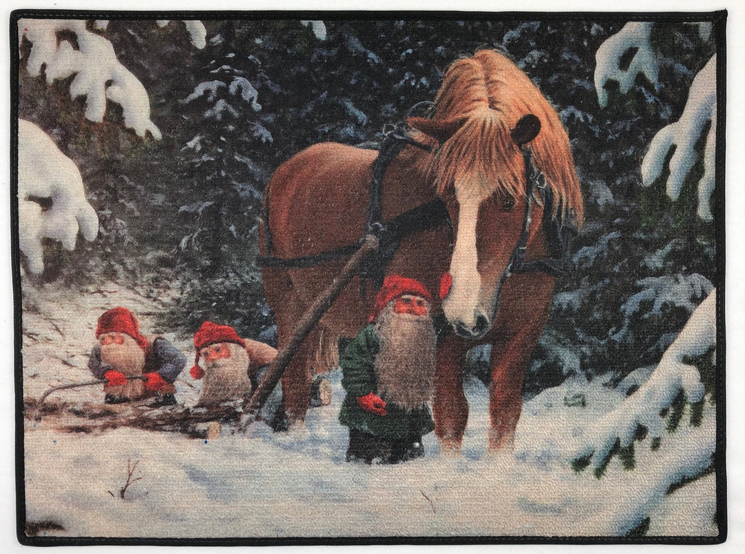Jan Bergerlind Door Mat Rug - Tomtar & horse