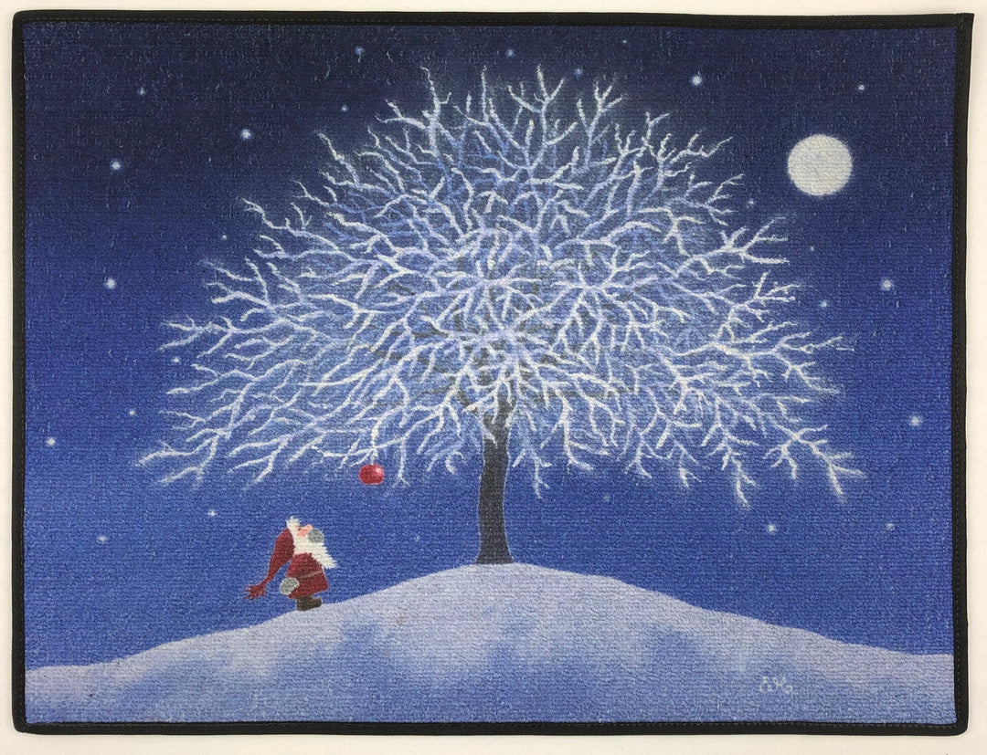 Eva Melhuish Door Mat Rug - Winter tree