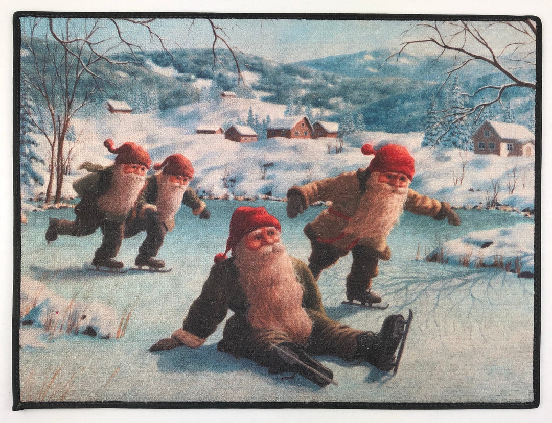 Jan Bergerlind Door Mat Rug - Tomtar skaters