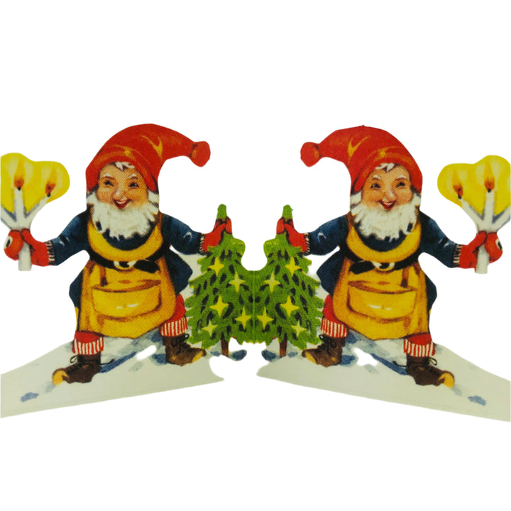 Cutout Tomte with Candle by Helge Artelius