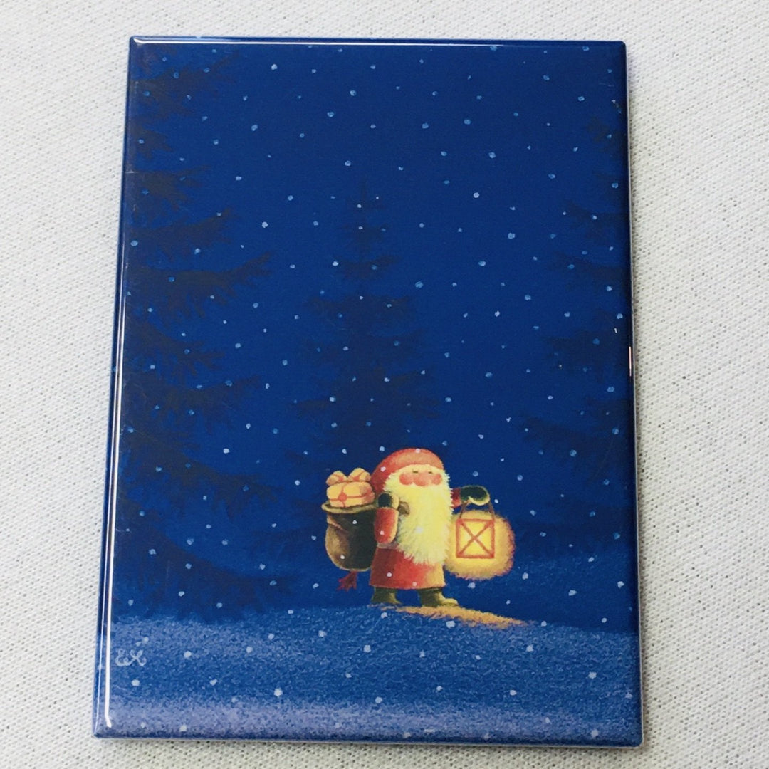 Rectangle Magnet, Eva Melhuish Tomte with Lantern