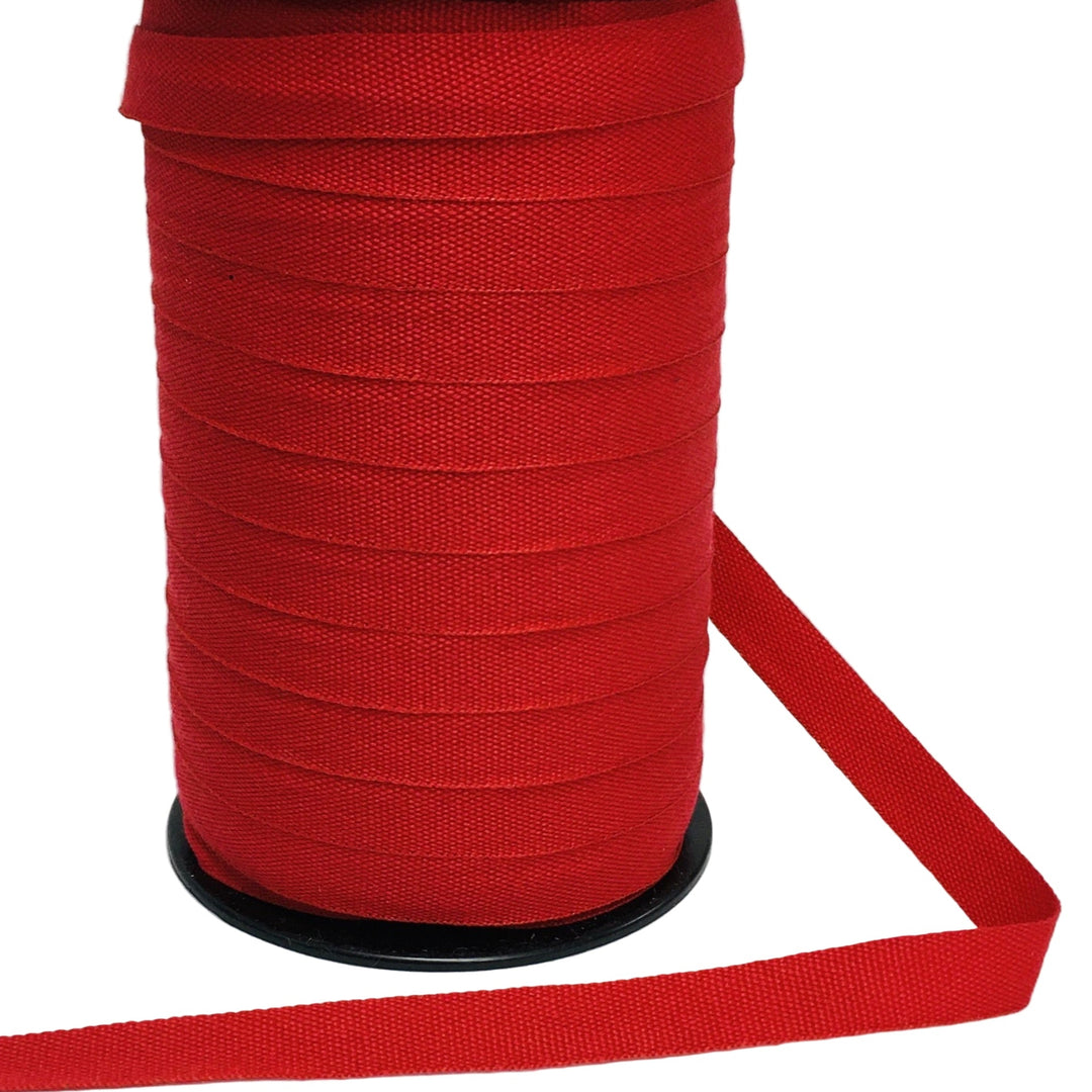 Fabric Ribbon Trim by the yard - Plain Red