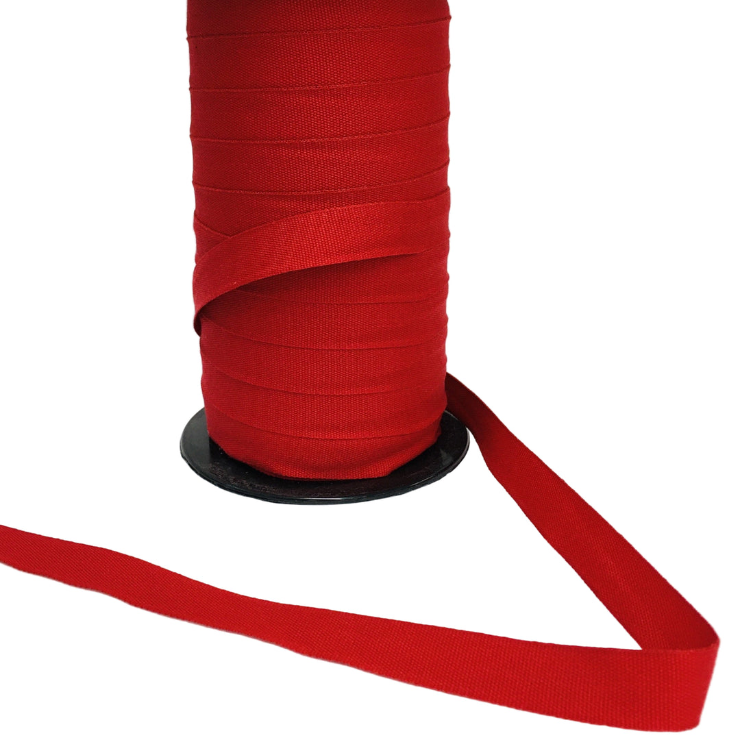 Fabric Ribbon Trim by the yard - Plain Red