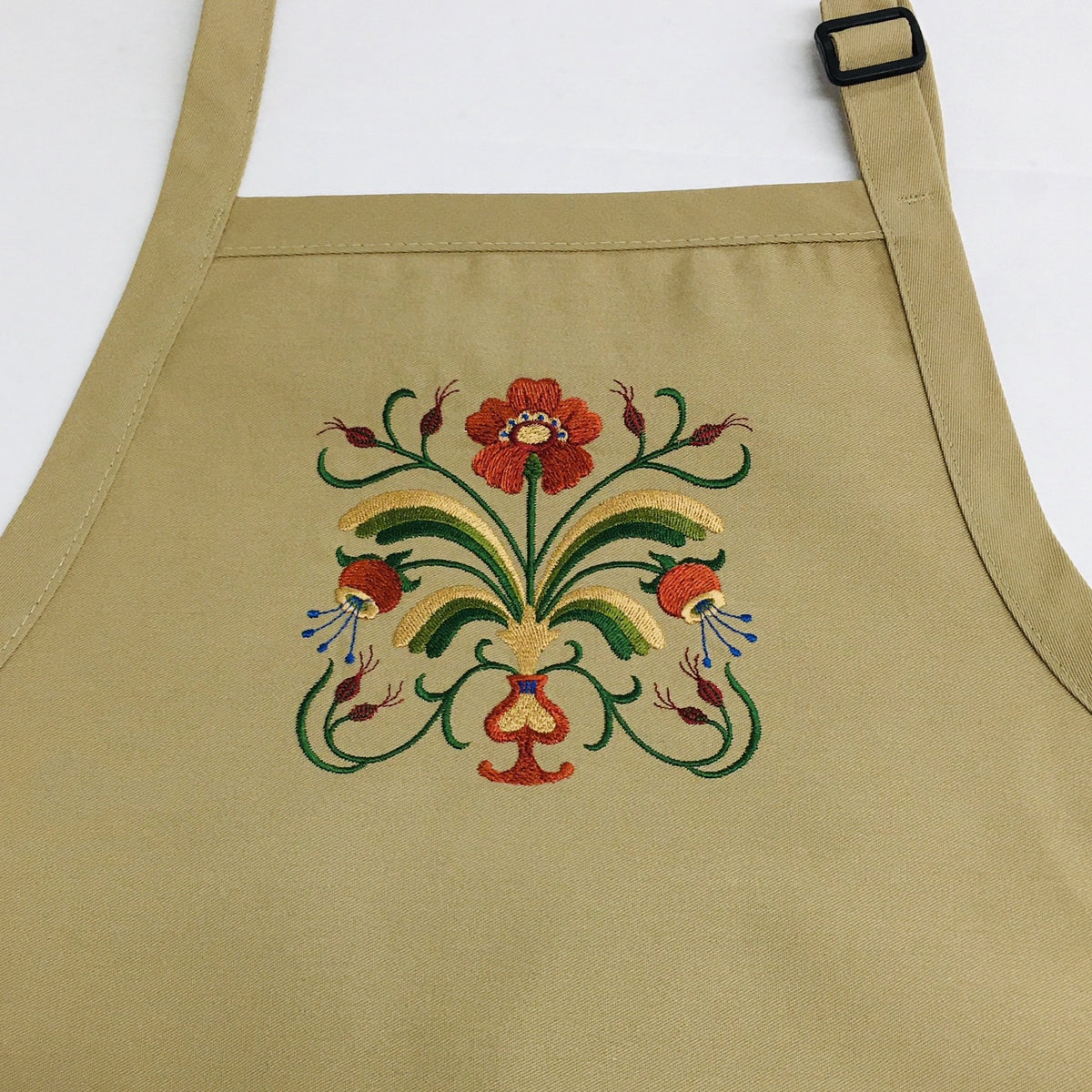 Apron - Embroidered Folk Art Floral – Gift Chalet