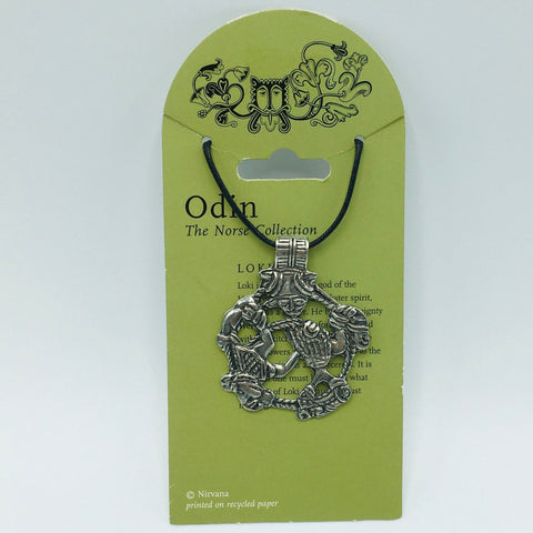 Pewter Loki Pendant Necklace