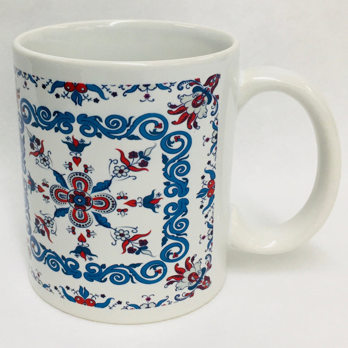 Rosemaling Ceramic Mugs - Scandinavian Gift Shop