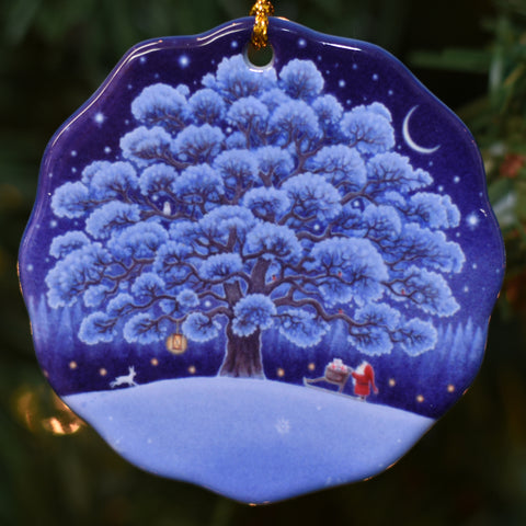 Ceramic Ornament, Eva Melhuish Winter tree