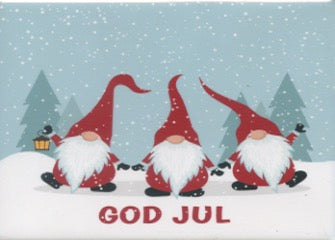 Rectangle Magnet, God Jul Tomtar Gnomes