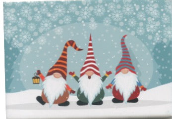 Rectangle Magnet, Striped Hat Gnomes