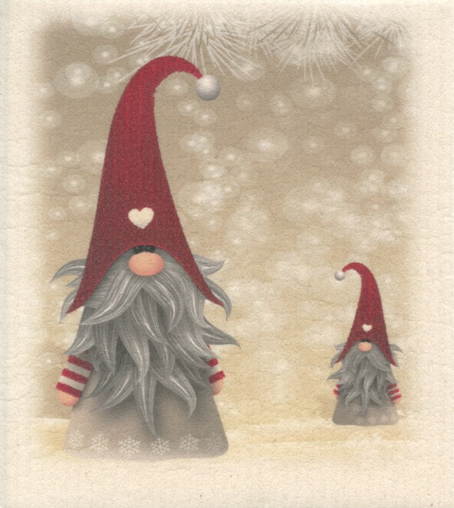 Christmas Gnome Swedish Dish Cloth – Set of 3