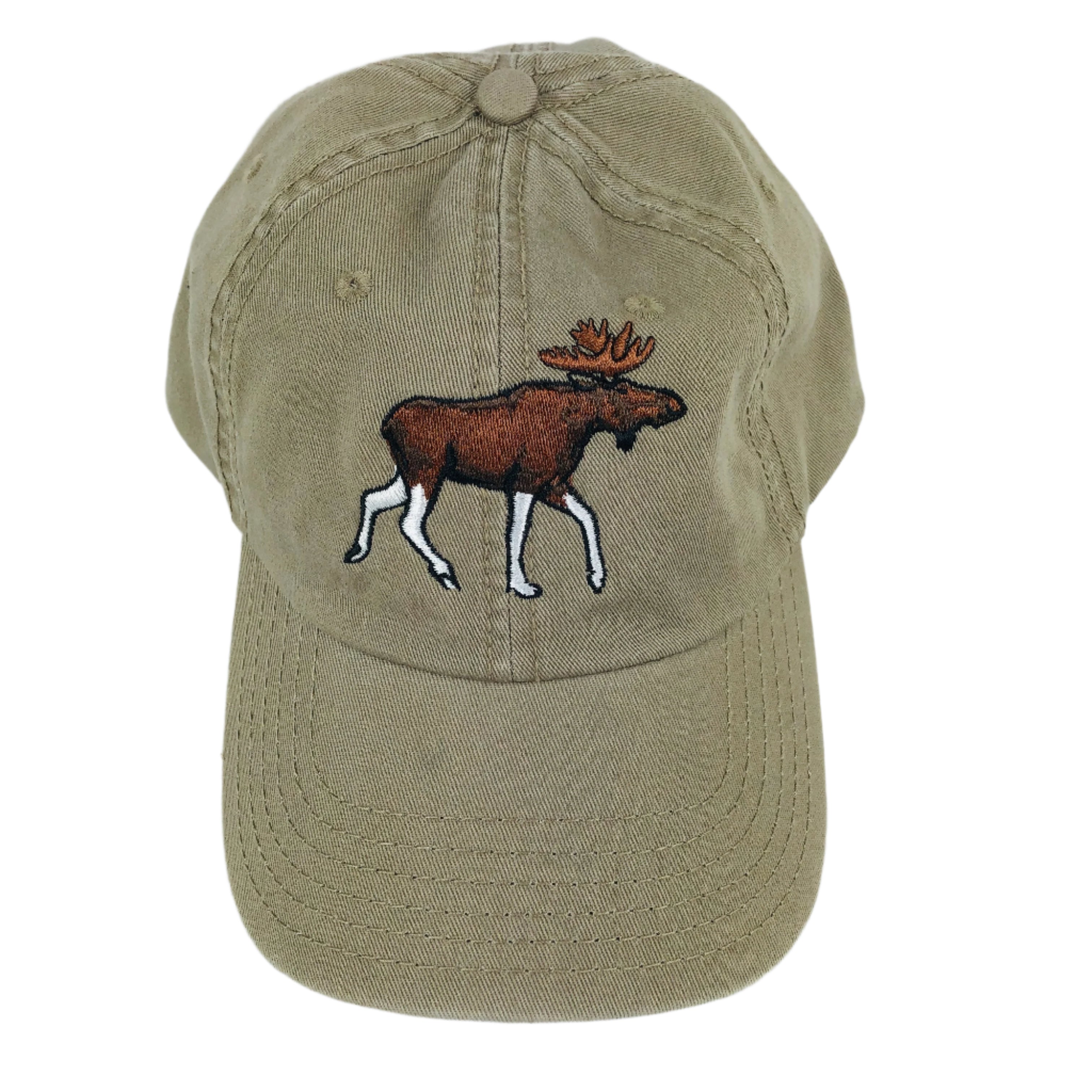 Moose khaki baseball cap – Gift Chalet