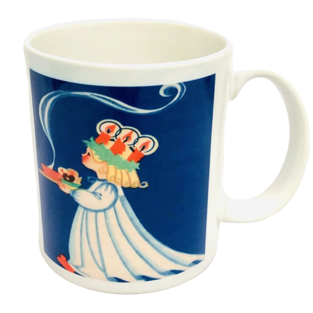 Blue Lucia coffee mug