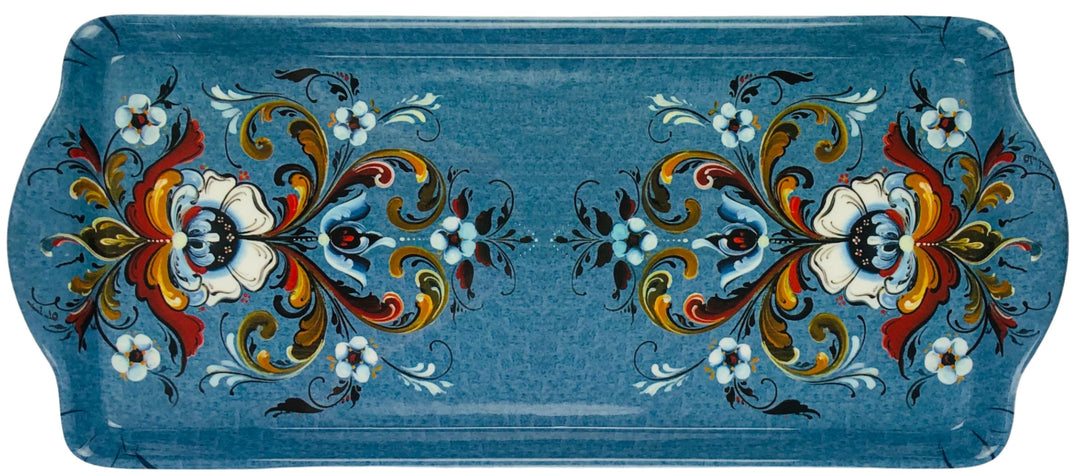 Almond Cake Serving Tray Lise Lorentzen Rosemaling