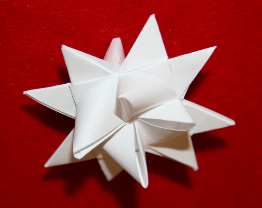 Craft Paper Kit for Making White Star Decorations