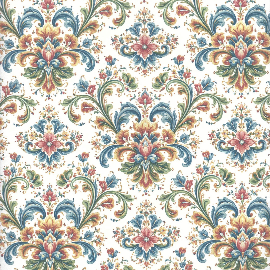 Rosemaling Gift wrap or craft paper