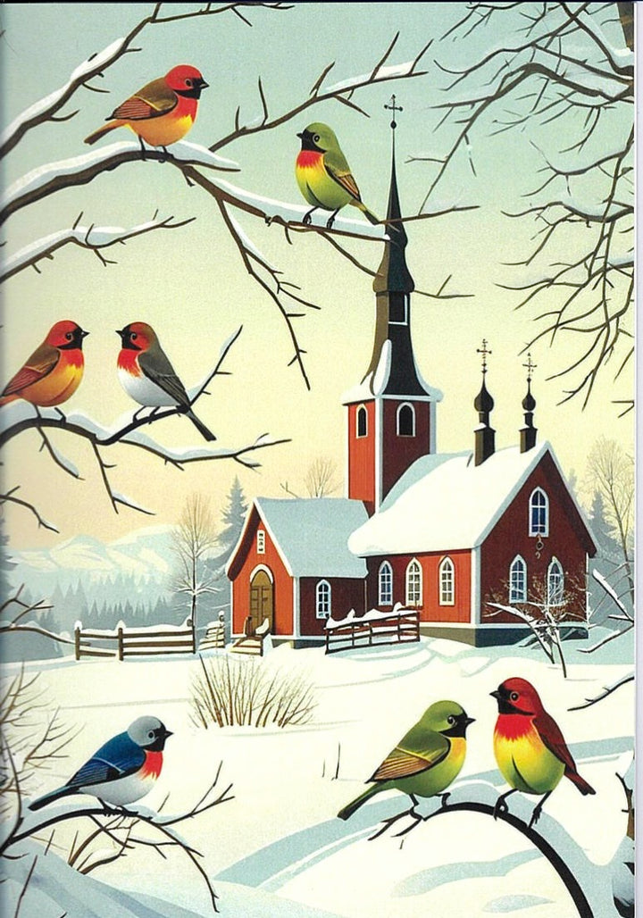Boxed Note cards, Christmas Church assortment
