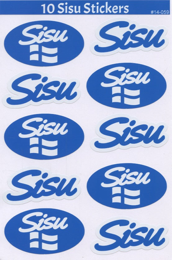 Finnish Flag Sisu Stickers