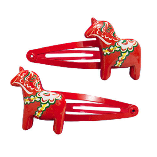 Dala Horse Hair Clips - 2 pack