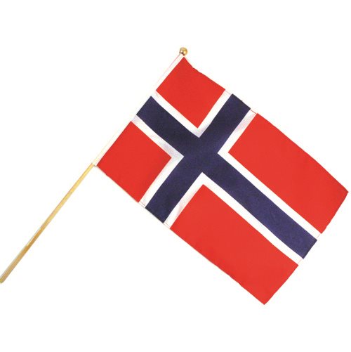 Norway hand flag