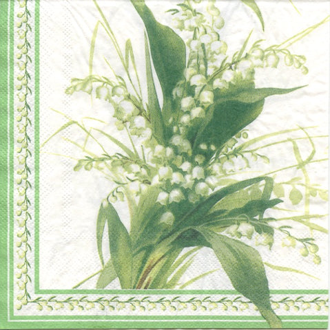 Lily of the Valley paper napkins