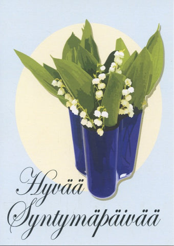 Finnish Happy Birthday Card - Lily of the Valley