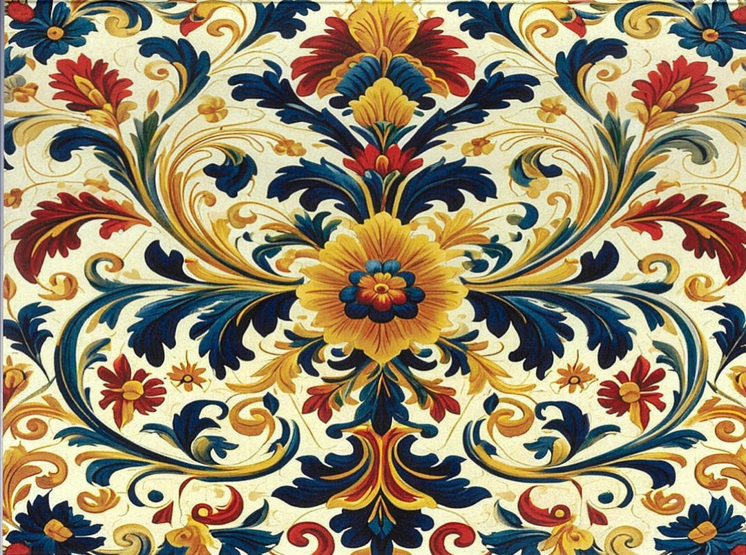 Boxed Note cards, Vintage Rosemaling