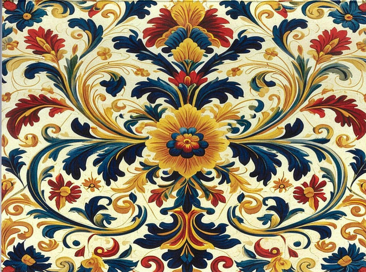 Boxed Note cards, Vintage Rosemaling