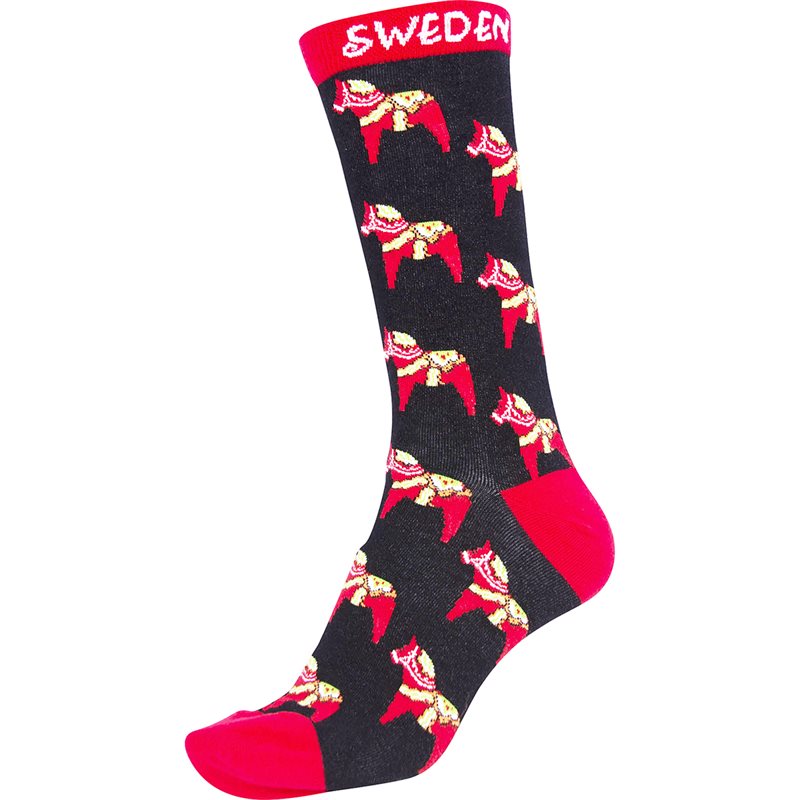 Dala Horses Socks - Black